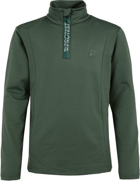 Protest - Kid's Rewillowy 1/4 Zip Active Top - Fleecepullover Gr 104 grün/oliv