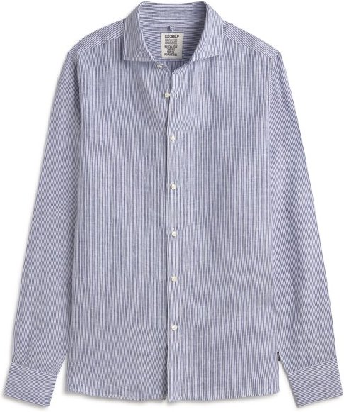 Ecoalf - Alfredo Linen Stripes Shirt - Hemd Gr S lila