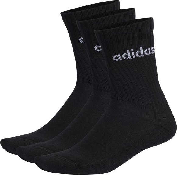 Thumbnail - adidas - Cushioned Linear Crew 3-Pack - Multifunktionssocken Gr 40-42 schwarz