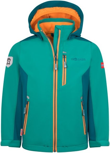 Trollkids - Kid's Balestrand Jacket - Softshelljacke Gr 176 türkis