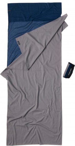 Cocoon - TravelSheet Cotton - Reiseschlafsack Gr 220 x 90 cm grau