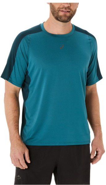 Thumbnail - Asics - Fujitrail Elite S/S Top - Laufshirt Gr S türkis