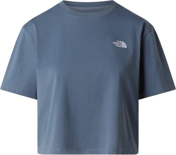 The North Face - Women's Evolution Simple Dome Crop Tee - T-Shirt Gr L blau
