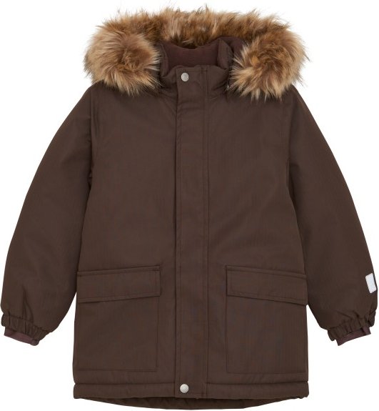 Minymo - Kid's Snow Jacket with Fur - Winterjacke Gr 110 braun