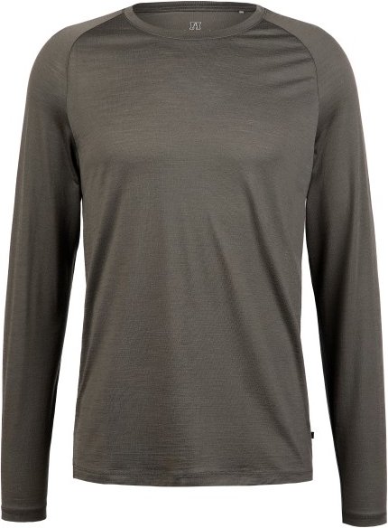 Heber Peak - MerinoCool165 EvergreenHe. L/S - Merinoshirt Gr XXL grau
