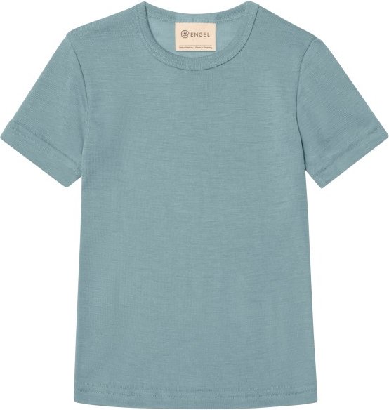 Engel - Kinder Unterhemd S/S - Merinounterwäsche Gr 164 türkis