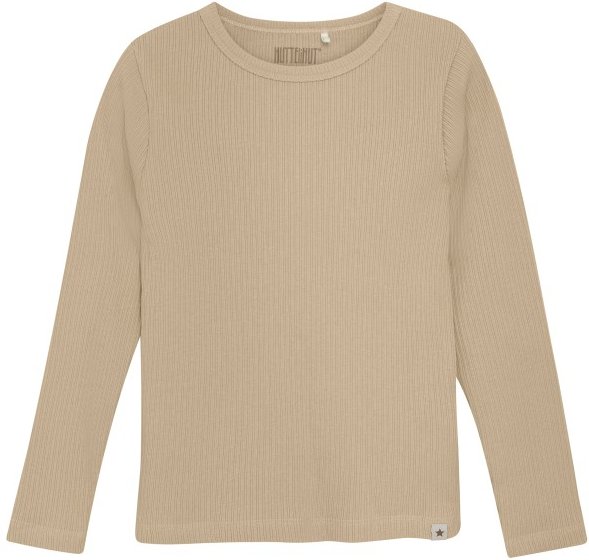 Huttelihut - Kid's T-Shirt L/S Rib Boy - Longsleeve Gr 128 beige