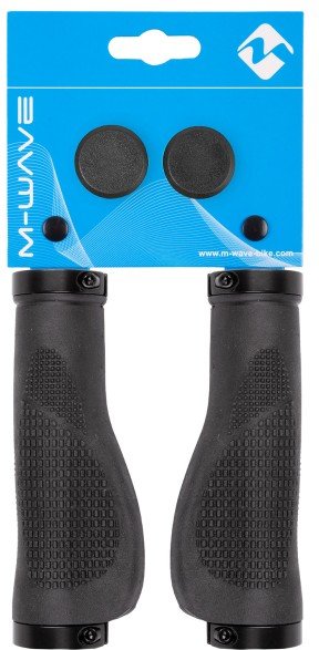 M-Wave - Cloud Ergo Fix 2 - Fahrradgriffe Gr 130 mm grau/blau