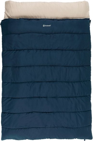 Outwell - Contour Lux Double - Kunstfaserschlafsack Gr 220 x 145 cm blau