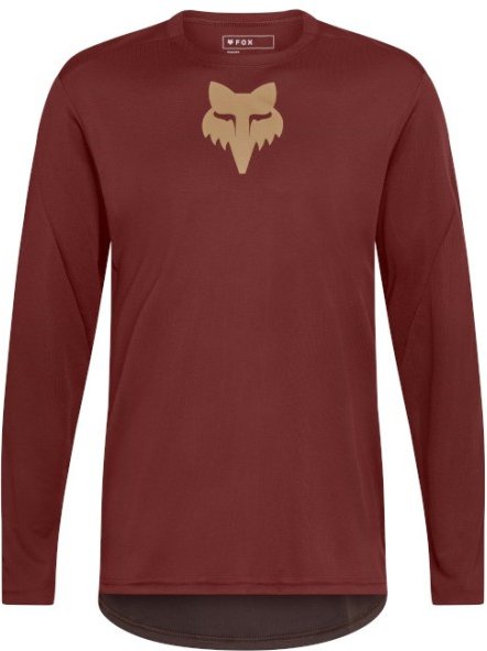 Thumbnail - FOX Racing - Ranger L/S Jersey Fox Head - Radtrikot Gr L rot