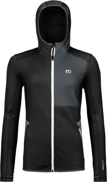 Thumbnail - Ortovox - Women's Fleece Hoody - Fleecejacke Gr XS schwarz