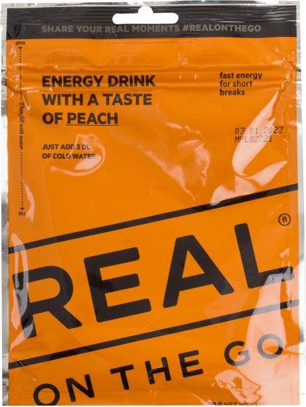 Real Turmat - Energydrink Peach - Energiegetränk Gr 30 g