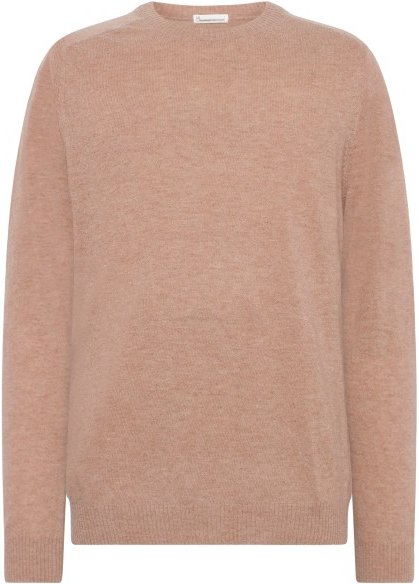 KnowledgeCotton Apparel - O-Neck Wool Knit - Wollpullover Gr M braun