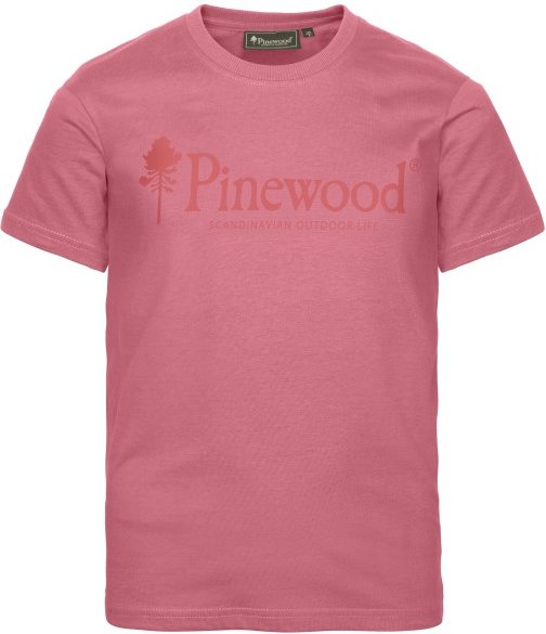 Pinewood - Kid's Outdoor Life T-Shirt - T-Shirt Gr 164 rosa