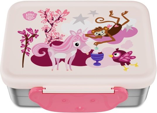 Affenzahn - Kid's Edelstahl Brotdose - Essensaufbewahrung Gr 1 l rosa