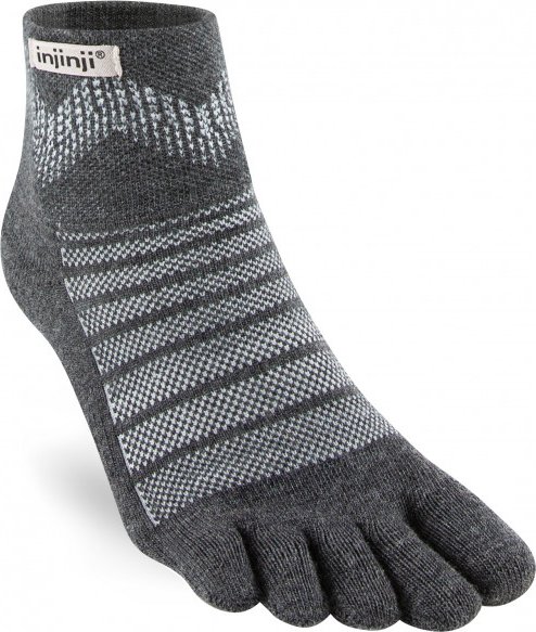 Injinji - Outdoor Midweight Mini-Crew Wool - Wandersocken Gr L grau