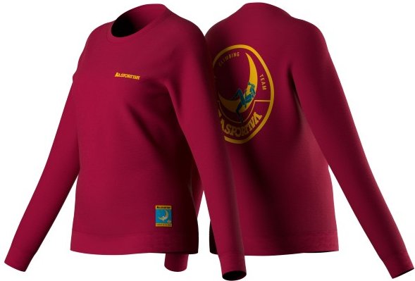 La Sportiva - Women's Climbing On The Moon Sweatshirt - Pullover Gr L rot