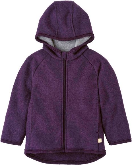 disana - Kid's Walk-Jacke Zipp - Wolljacke Gr 86/92 lila