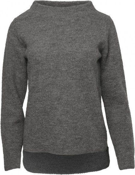 Thumbnail - Reiff - Women's Krepp-Pulli Frieda - Wollpullover Gr XL grau