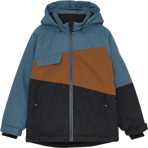 Thumbnail - Color Kids - Kid's Ski Jacket Colorblock - Skijacke Gr 92 schwarz/blau