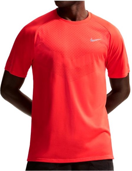 Thumbnail - Nike - Stride Dri-Fit ADV Short-Sleeve Running Top - Laufshirt Gr M rot
