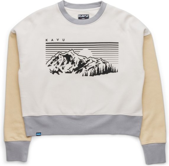 KAVU - Women's Crew Crop - Pullover Gr XS grau