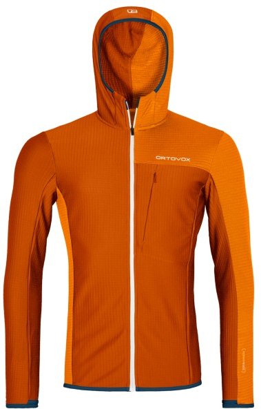 Ortovox - Fleece Light Grid Hooded Jacket - Fleecejacke Gr M rot