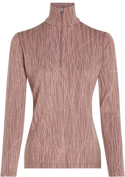 Icebreaker - Women's Merino 260 Tech Vertex L/S Half Zip AOP - Merinounterwäsche Gr M braun