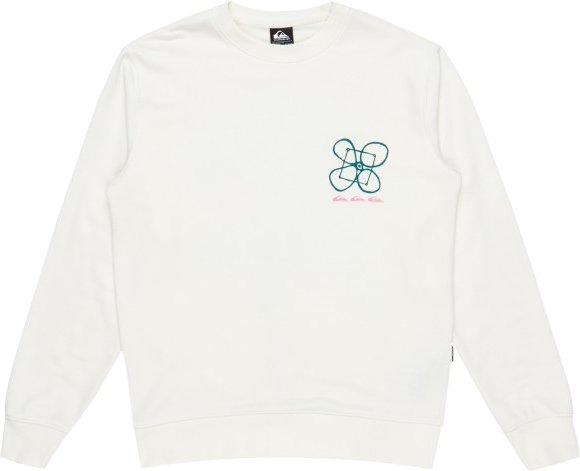 Thumbnail - Quiksilver - Graphic Mix Crew - Pullover Gr XXL weiß