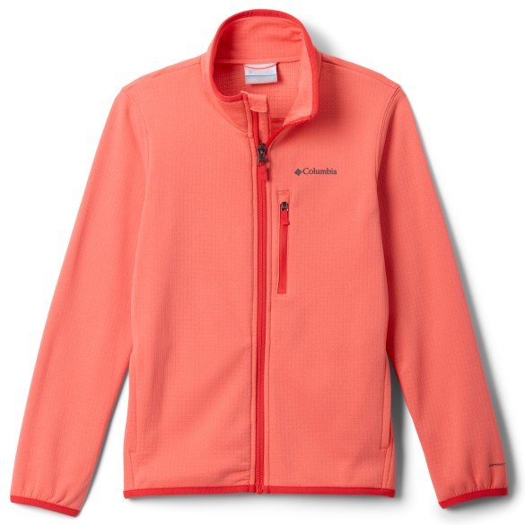 Columbia - Kid's Essential Hike Grid Fleece Full Zip - Fleecejacke Gr XS rot