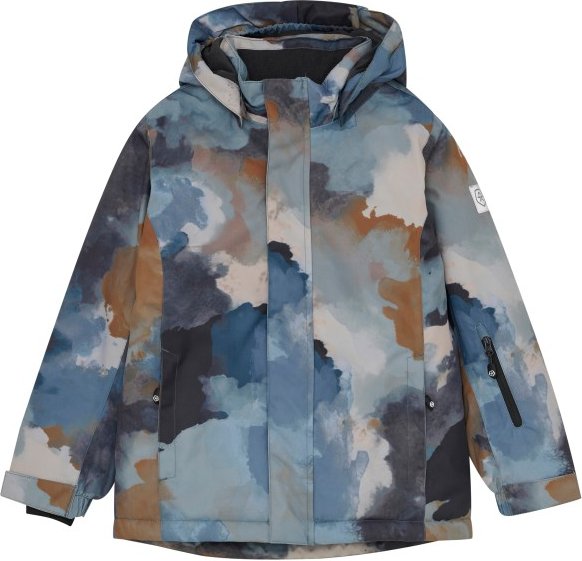 Thumbnail - Color Kids - Boy's Ski Jacket AOP - Skijacke Gr 110 grau