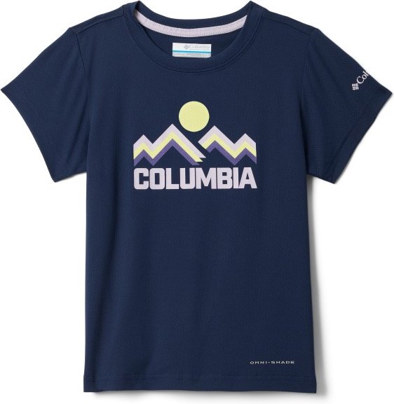 Columbia - Kid's Tech Trail Utility S/S Graphic Crew - Funktionsshirt Gr XS blau