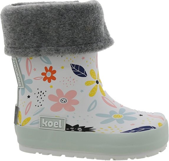 Koel - Kid's Wellie Print + Sock - Gummistiefel Gr 35 grau