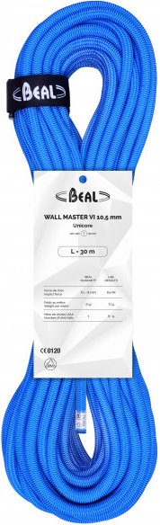 Beal - Wallmaster - Indoorseil Gr 30 m lila/weiß
