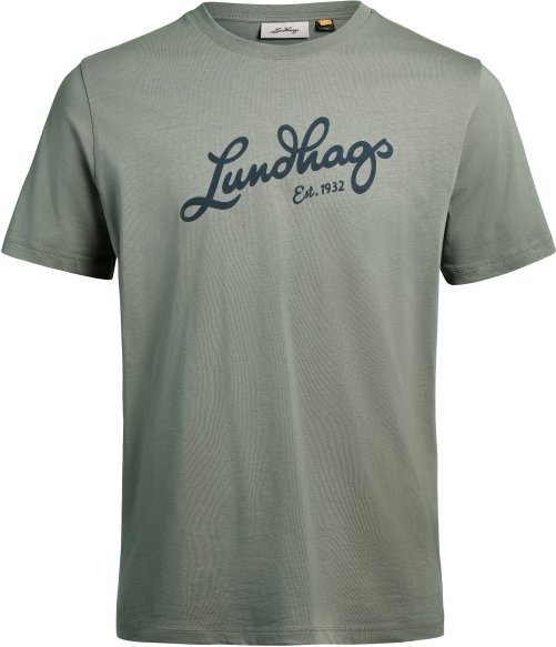 Lundhags - Järpen Logo T-Shirt - T-Shirt Gr L grau/oliv