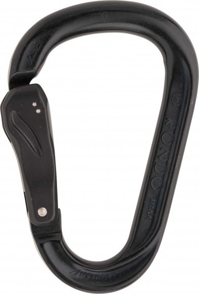 AustriAlpin - HMS Rondo Alu Slide-Autolock - HMS-Karabiner grau/schwarz