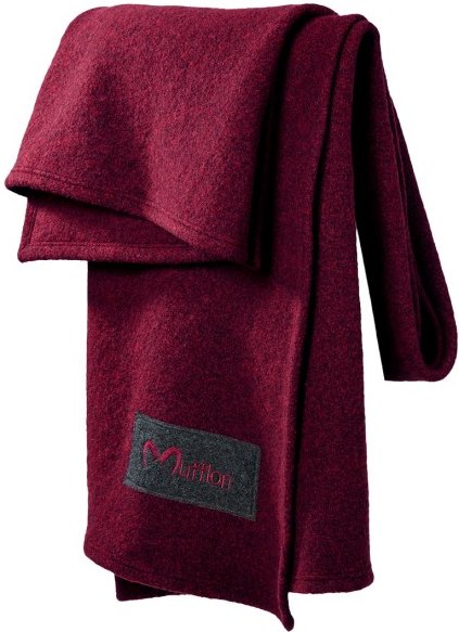 Mufflon - Plaid I - Decke Gr 200 x 140 cm rot