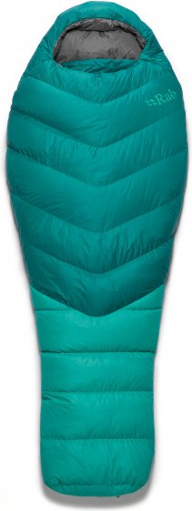 Rab - Women's Alpine 400 - Daunenschlafsack Gr bis 170 cm Körperlänge atlantis