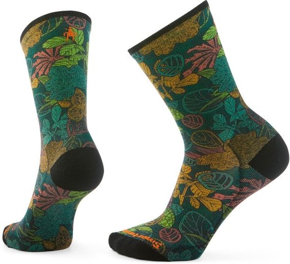 Thumbnail - Smartwool - Bike Zero Cushion Aloha Forest Crew Socks - Radsocken Gr XL bunt