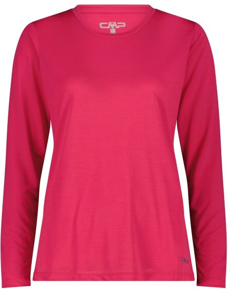 CMP - Women's L/S Jacquard T-Shirt - Funktionsshirt Gr 48 rosa