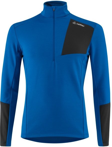 Löffler - Midlayer Tech-Merino - Merinolongsleeve Gr 56 blau