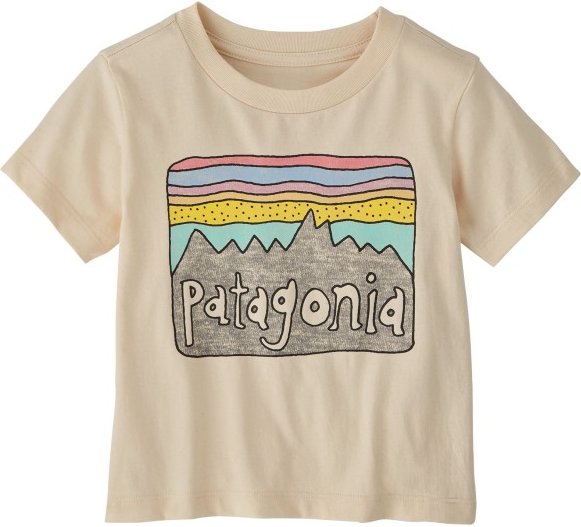Patagonia - Baby Fitz Roy Skies - T-Shirt Gr 2 Years beige
