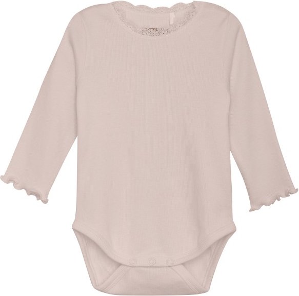 Huttelihut - Kid's Body L/S Rib Girl - Alltagsunterwäsche Gr 68 rosa