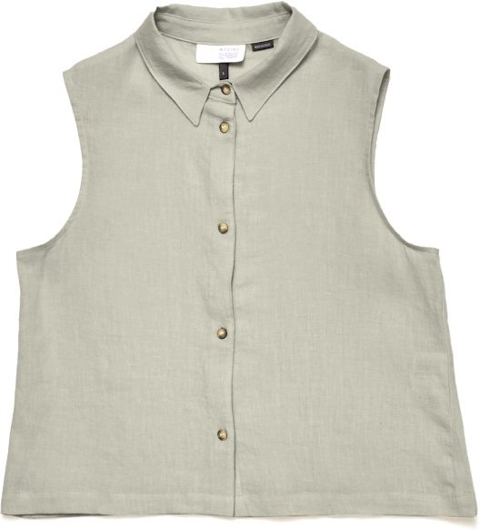 Mazine - Women's Sleeveless Linen Blouse - Bluse Gr XXL beige