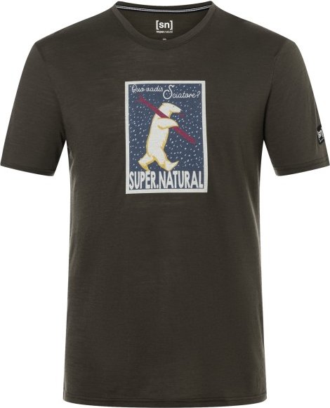 super.natural - Sciatore Tee - T-Shirt Gr L schwarz