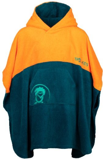 Trollkids - Kid's Kvalvika Surf Poncho - Surf Poncho Gr 128 blau