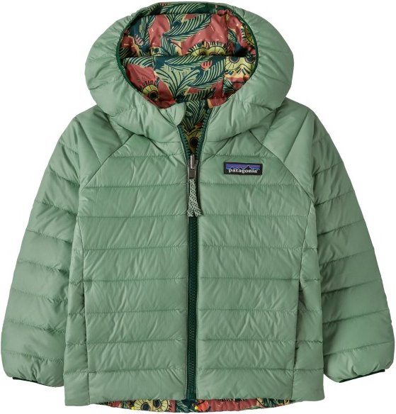 Patagonia - Baby's Reversible Down Sweater Hoody - Daunenjacke Gr 12-18 Months grün
