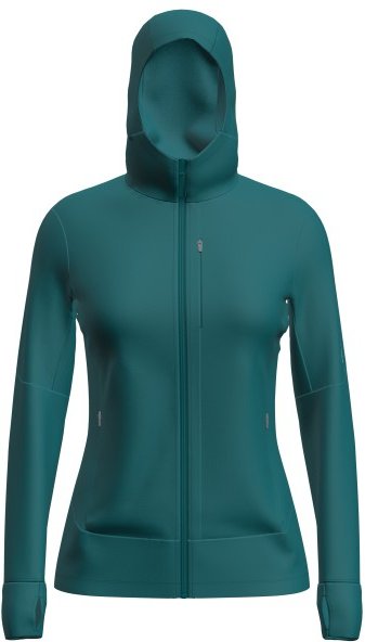 Icebreaker - Women's Merino 260 Quantum IV L/S Zip Hoodie - Merinohoodie Gr XS blau/türkis