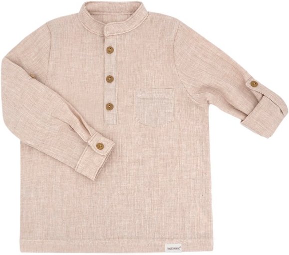 maximo - Kid's Mini Boy Hemd L/S - Longsleeve Gr 122 rosa