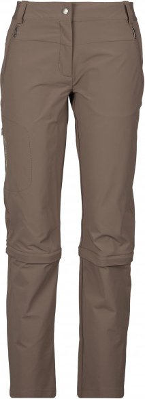 Vaude - Women's Farley Stretch Capri T-Zip Pants III - Zip-Off-Hose Gr 36 - Regular braun